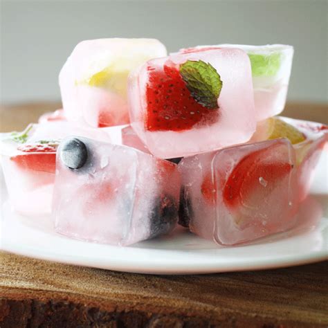 Fruit Ice Cube Ideas