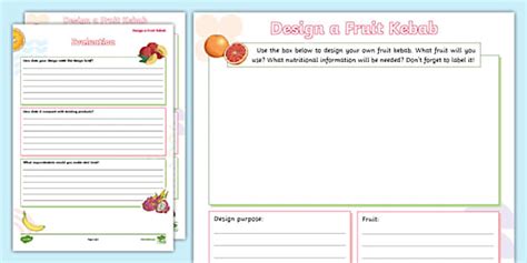 Fruit Kebabs Ks2