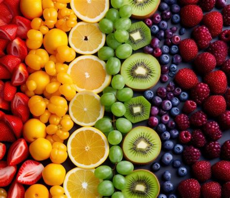 Fruit Rainbow Background