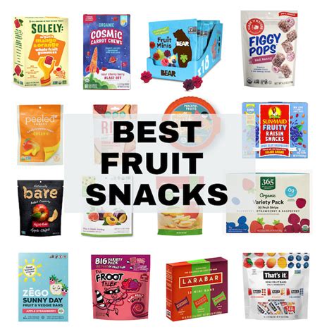 Fruit Snacks List