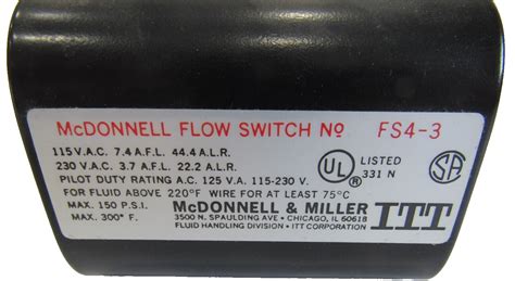 fs4-3 flow switch