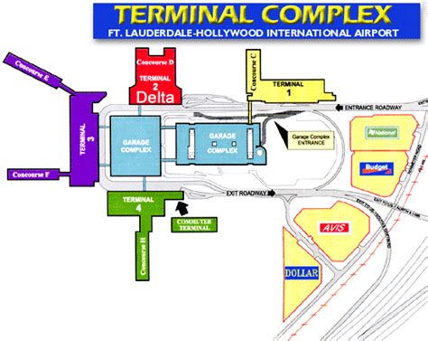 ft lauderdale airport terminal 1 map