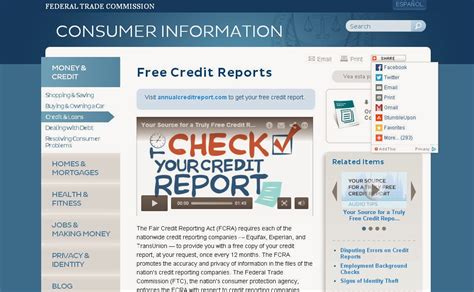 ftc credit report free