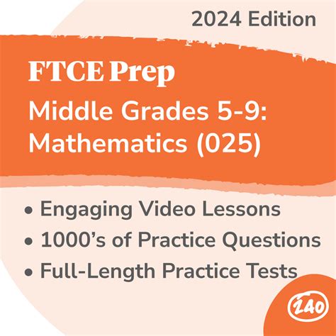 ftce middle grades math 5-9 study guide