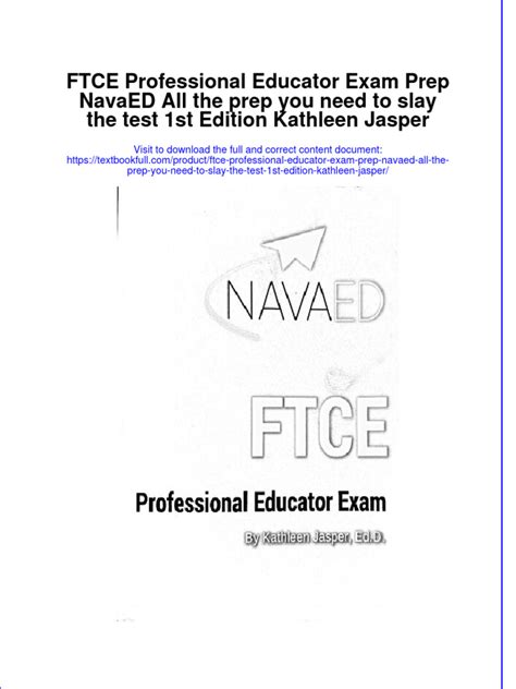 ftce professional exam practice pdf