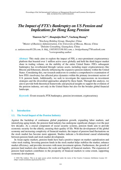 FTX Bankruptcy Implications