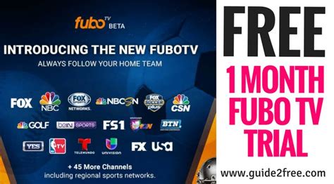 fubo 1 month free trial
