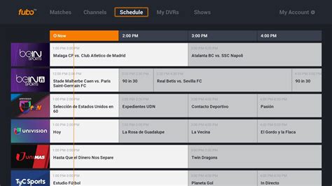 fubo tv live streaming guide