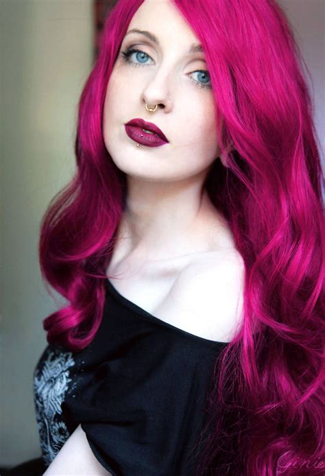 Fuchsia in 2020 (With images) Hair styles, Red hair color, Purple hair