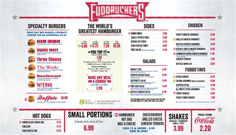 Fuddruckers Printable Menu