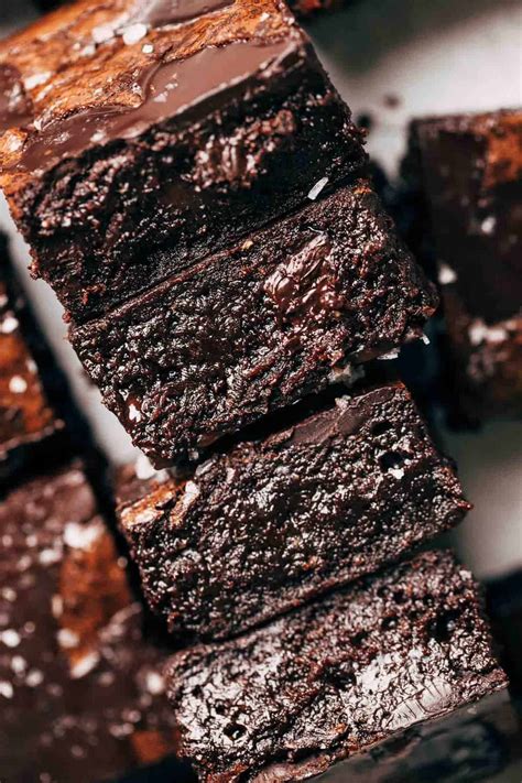 fudgy dark chocolate brownies