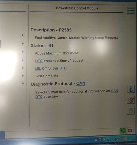 Fuel Computer Data Error Ford Focus 2008
