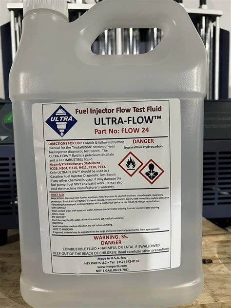 Fuel Injector Flow Bench Fluid