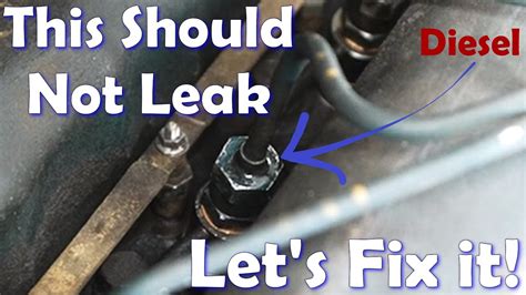 Fuel Leak Under Engine