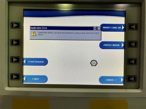 Fuel Rewards System Error