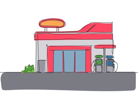 Fuel Station Drawing