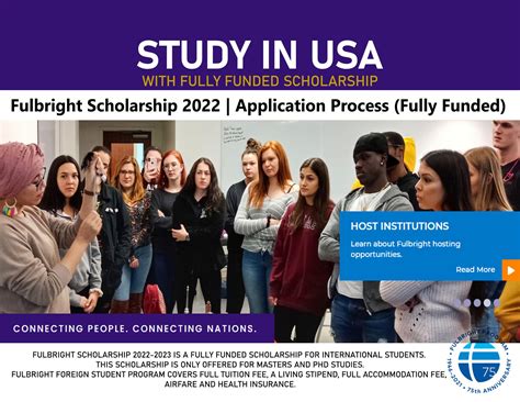USEFP Fulbright Scholarship 2022 in USA Masters & PhD Program