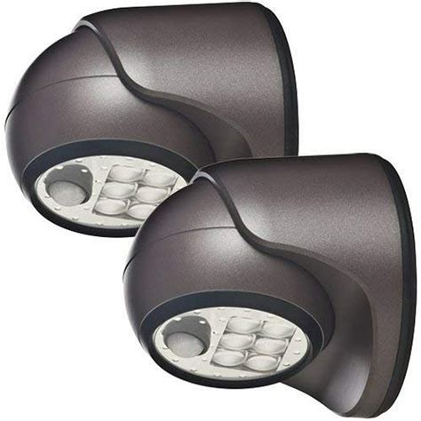 fulcrum wireless motion activated porch light bronze 12 led