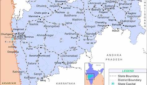 Buy Maharashtra Railway Map Online
