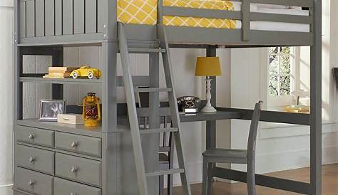 Full Size Loft Bed With Desk Underneath Plans Ana White A's DIY Projects