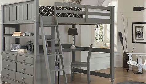 Handcrafted Full Size Loft Bed With Built In Bookcase And Desk 900 Diy Loft Bed Loft Bed Plans Loft Bed