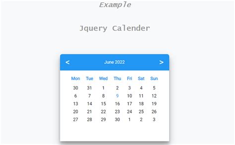 full calendar jquery example