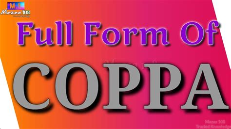 full form of coppa