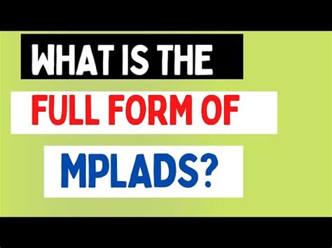 full form of mplads