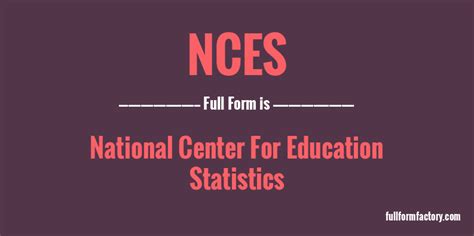 full form of nces