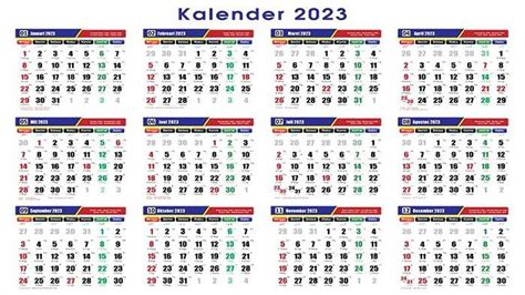 full kalender nasional 2023