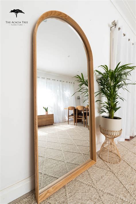 Full Length Arch Mirror Oak