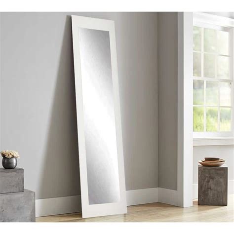 Full Length Framed Mirror White