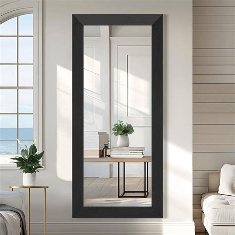 Full Length Wall Mirror Black