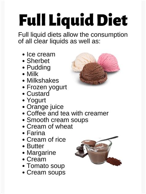Full Liquid Diet List