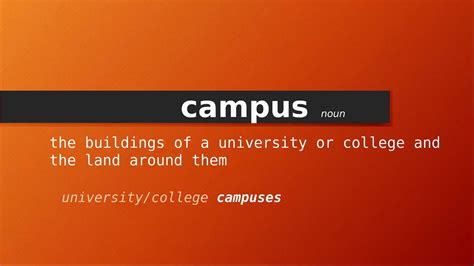 full meaning of campus