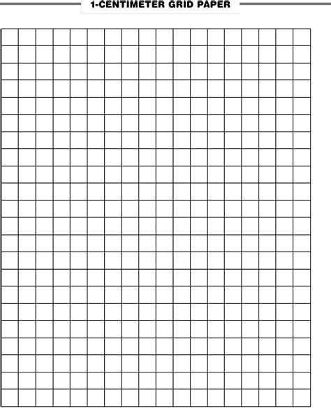 Full Page Graph Paper 1Cm