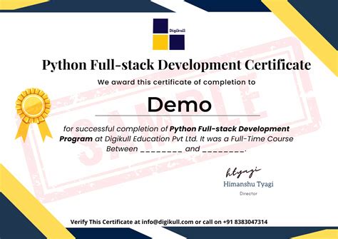 full stack developer certification cost