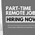 fully remote job opportunities near me part-time