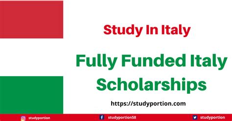 fully funded scholarships in italy 2024