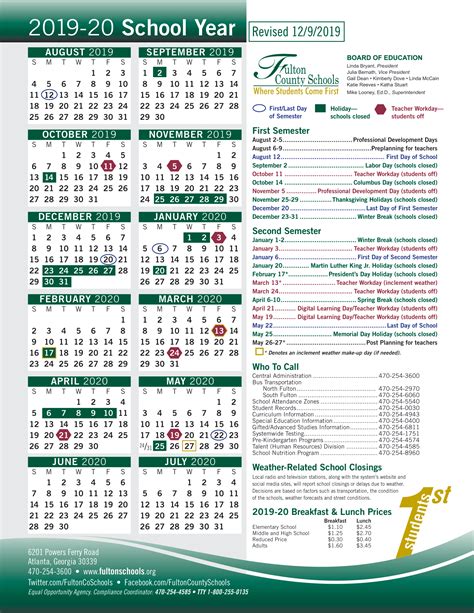 Fulton County Ga Schools Calendar