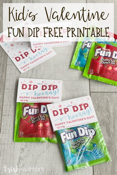 Fun Dip Valentine Printable: A Creative Way To Celebrate Valentine's Day