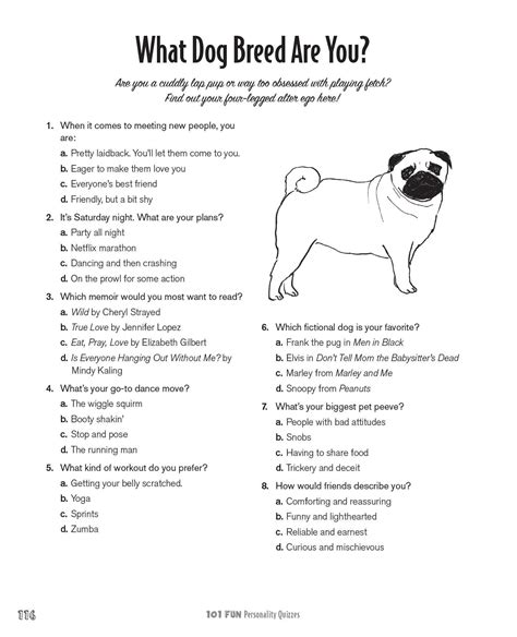 Fun Personality Quiz Printable: A Great Way To Get To Know Yourself