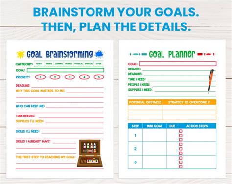 Fun Activity Brainstorming Planner Printable