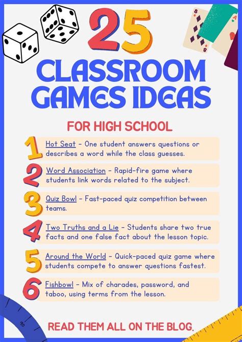 Fun Classroom Games High School