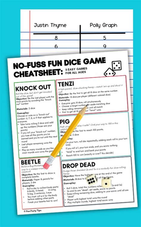 Fun Dice Games For Large Groups