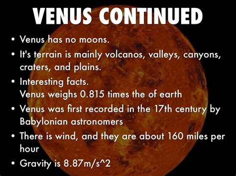 fun fact about venus planet