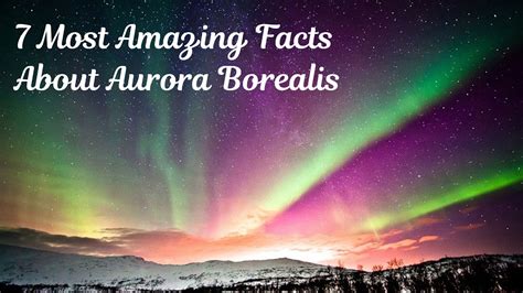fun facts about aurora borealis