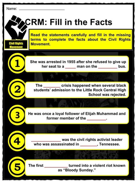 fun facts about civil rights