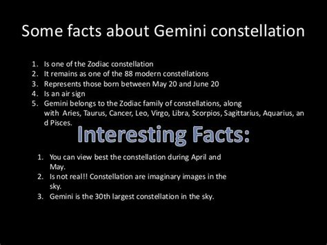 fun facts about gemini constellation