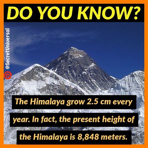fun facts about the himalayas